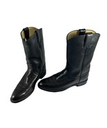 Justin Womens Boots Size 6.5A Narrow Width Black Leather Cowboy Western - £27.26 GBP