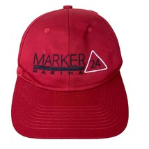 Merritt Island Florida Snapback Hat Marker 24 Marina Red Adjustable One ... - £9.72 GBP