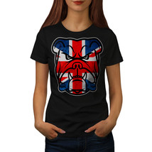 Brittish Bull Dog Flag UK Shirt Puppy Face Women T-shirt - £10.19 GBP