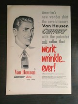 Vintage 1951 Van Heusen Century Shirts Full Page Original Ad 1221 - $6.64