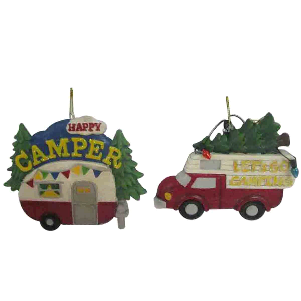 Ornament Campler Car, 2 assorted SHIPS IN 24 HOURS - MJ - $19.88