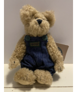 Boyds Bear Huck in Blue Jean Overalls Tan - £12.33 GBP