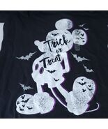 Disney Women’s Med Black Mickey Mouse Trick Or Treat Halloween Shirt New - $363.45 MXN