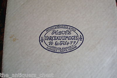 D'Arceau Limoges collector plate "January" NIB with original box and certs ORIGI Item image 12