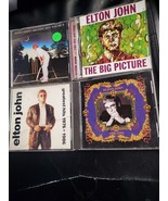 LOT OF 4 Elton John: 2 of GREATEST HITS + THE ONE+ THE BIG PICTURES - £9.45 GBP