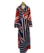 Brand New Striped Women Dress Long Sleeve Button Up Dress Red Black Whit... - $21.93