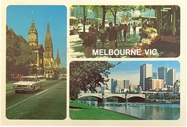 Melbourne, Australia, vintage postcard - £8.96 GBP