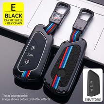 New Zinc Alloy Car Key Cover For VW Golf 8 MK8 Teont Skoda Enyaq iV 3 Buttons On - £86.76 GBP