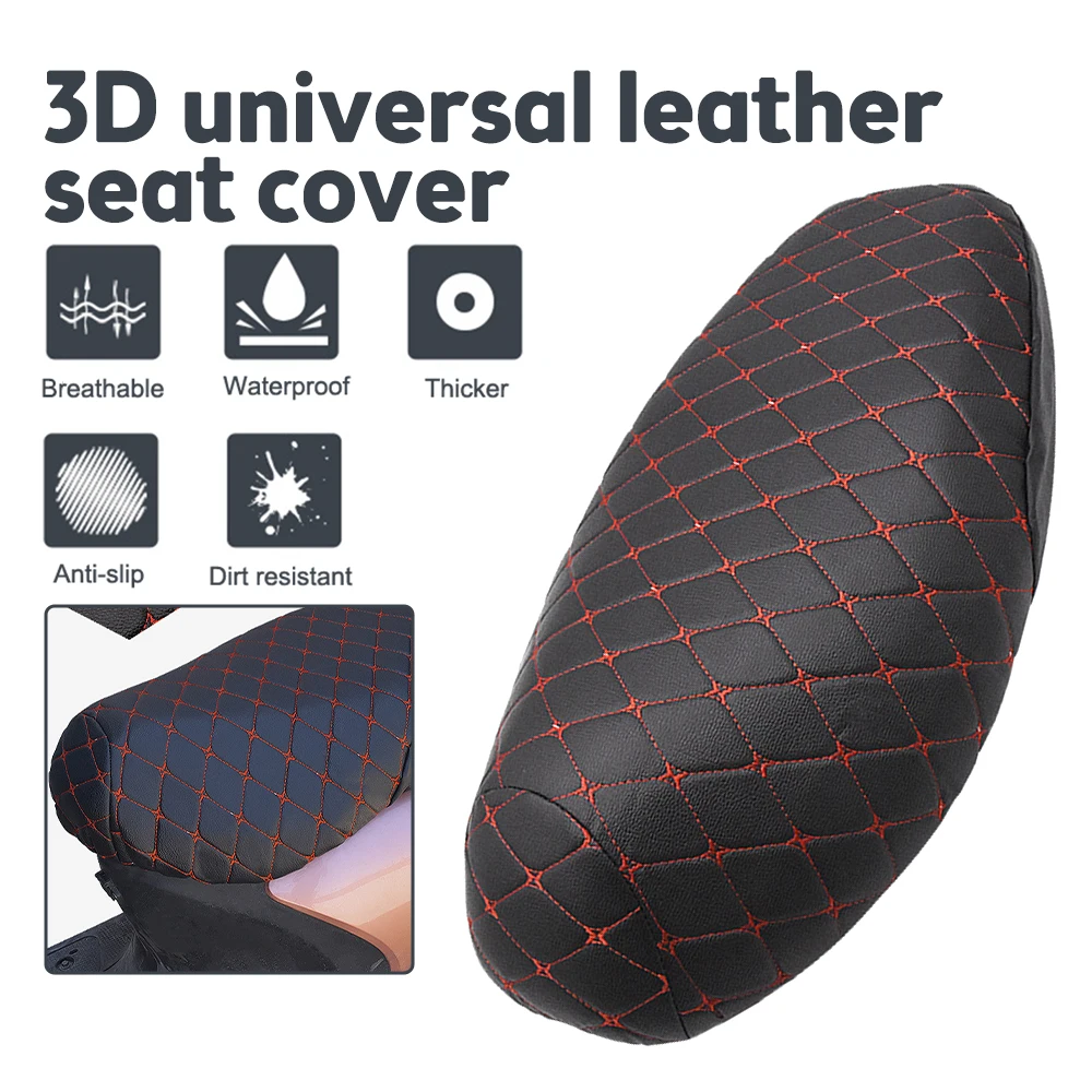 Waterproof Motorcycle Seat Cover Thickened Anti-skid Seat Comfortable Electric - £11.23 GBP+