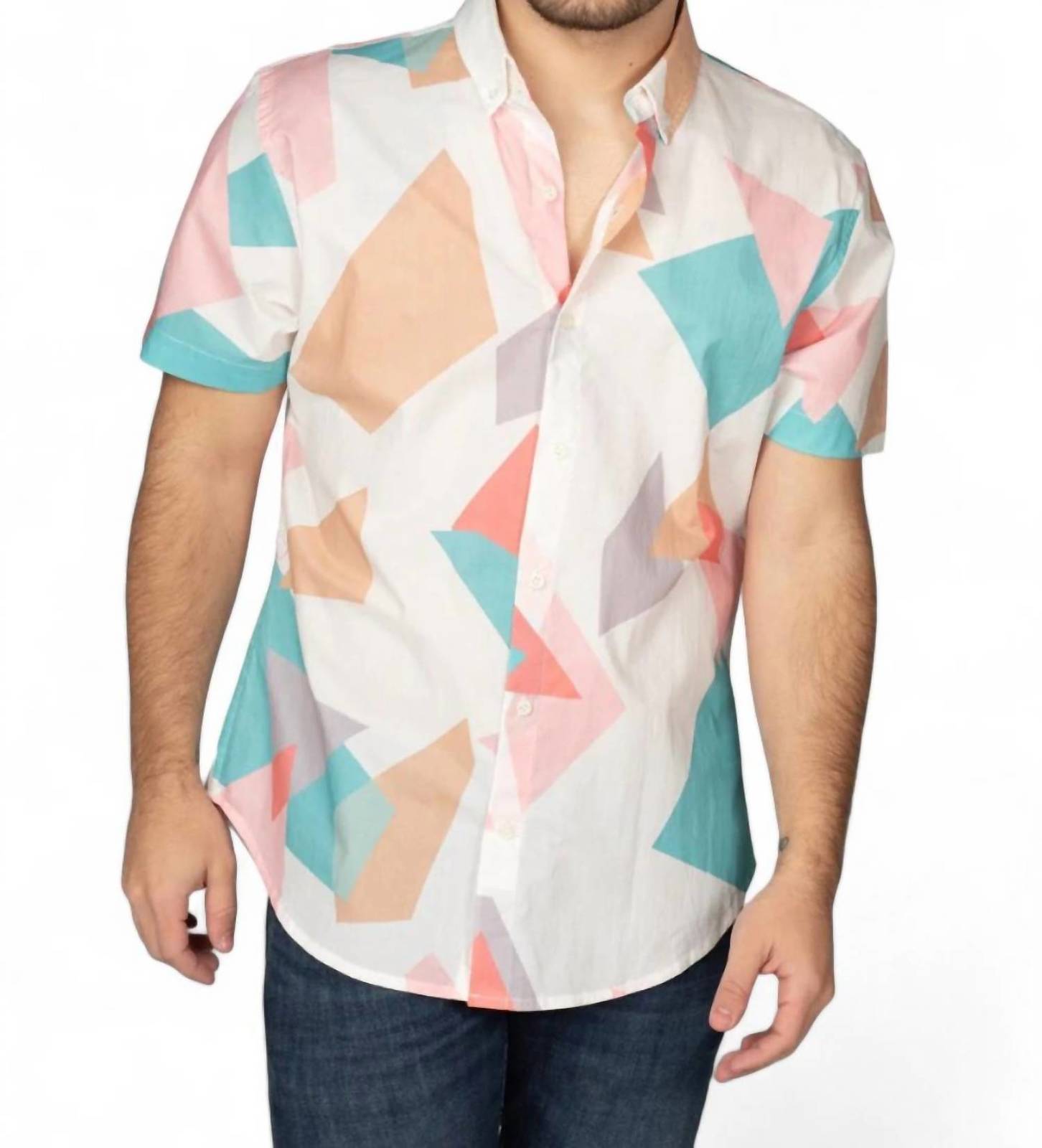 Buddylove robert button down dress shirt in Origami - size S