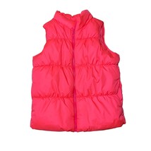 Old Navy puffer y2k vest bright pink neon kids size XL 14 - $20.21