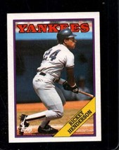 1988 Topps #60 Rickey Henderson Nmmt Yankees Hof *X108392 - £2.55 GBP