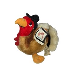 Vtg Wallace Berrie Plush Thanksgiving Turkey Little Miles Stuffed Animal 1982 5&quot; - £7.89 GBP