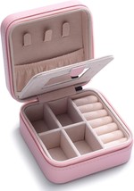 Mini Jewelry Box for Women,Small Jewelry Organizer for Girls Travel Jewelry Case - £11.00 GBP