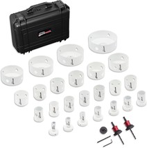 Disston QUICKCORE 28 pc Set with 24 Hole Saw Sizes Included &amp; Quick Chan... - £254.85 GBP