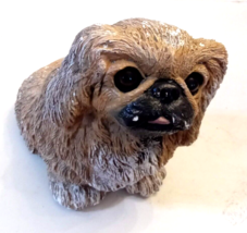 Life Like PEKINGESE DOG Sculpture VTG Miller Studio 6&quot; seated Figurine n... - £31.12 GBP