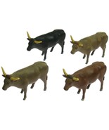 Vintage Texas Longhorn Steer Bull Cow Lot of 4 1/24 1/25 Scale Playset A... - £27.64 GBP