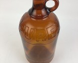 Vintage 1/2 Gallon Purex Amber Brown Bottle Duraglass Farmhouse Laundry ... - $22.99