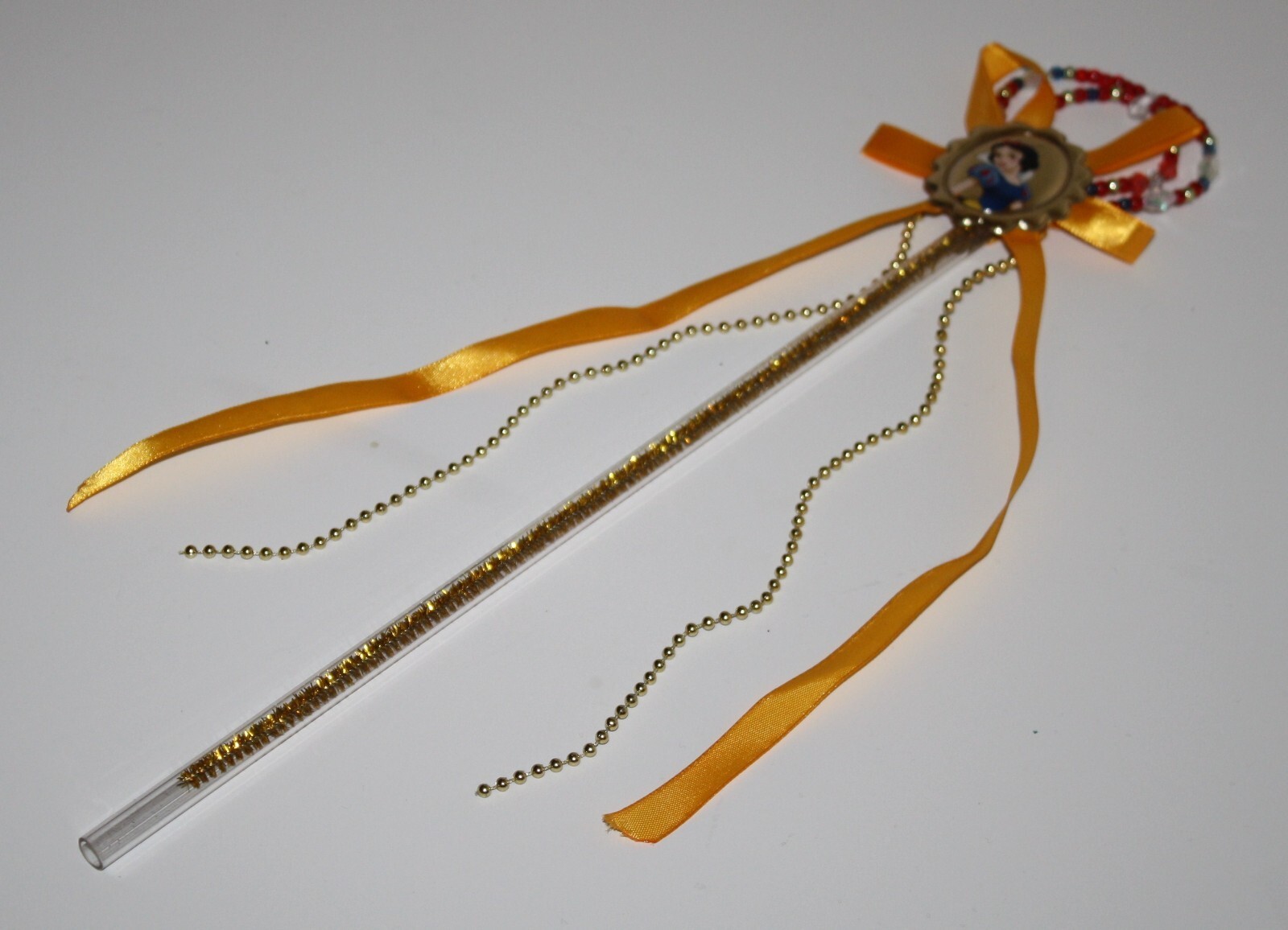 Disney Halloween Snow White 14" Princess Kids Costume Wand Plastic Yellow Toy Item image 5