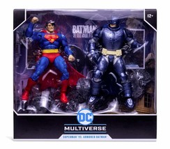 DC The Dark Knight Returns Superman vs. Batman 7&quot; Action Figures 2-Pack MINT - £34.99 GBP