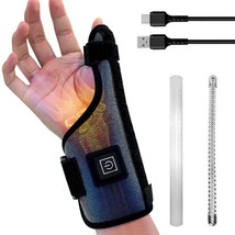 OISNSOIN Wrist Thumb Brace Heating Pad with Finger Splint, Heated Wrist ... - $11.88