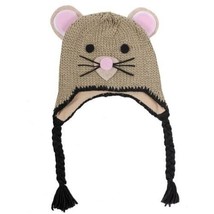 Neff Unisex Critter Mouse Face Beanie Tassel Knit Winter Ski Snowboard Hat NWT - £11.35 GBP