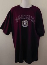 UNISEX Champion Harvard University Burgundy T-shirt XL Spellout - £19.38 GBP