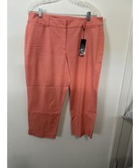 Lane Bryant Orange Floral The Lena Moderately Curvy Fit Crop Pants Size 16 - $39.99