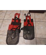 7 Lululemon Bags Shopping Bags Large Reusable Totes Black &amp; Red 12 X 9 - €24,84 EUR