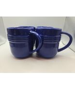 Royal Blue Stoneware Coffee Tea Mug Set 4 Pcs - $11.74