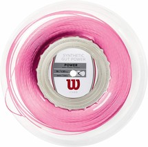 Wilson - WRZ905800 - Synthetic Gut Power 16 Tennis String - 200M Reel - Pink - £71.92 GBP
