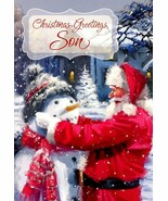 Christmas Greetings Son - Christmas Greeting Card - 20640 - $51.04 MXN