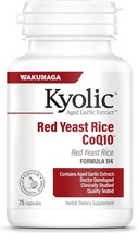 Kyolic Aged Garlic Extract Formula 114, Red Rice Yeast &amp; Coq10, 75 Capsules (Pac - £31.96 GBP