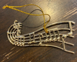Silver Music Notes and Staff Tree Ornament 3 inches - $12.82