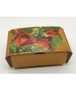 Vintage Handmade Wooden Music Box, Tallenf Of Old BondStreet, O Sole Mio... - $947.23 MXN