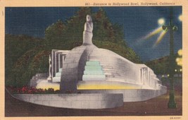 Los Angeles California CA Hollywood Bowl Amphitheater Entrance Postcard E06 - £5.58 GBP
