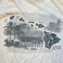 Hawaii Shirt Mens Size Double Extra Large Soft Gilden Ring Spun T-Shirt Island - £11.70 GBP