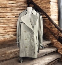 Burberry Unisex Beige Trench Coat Size 44 Regular - $197.99