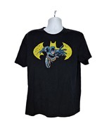 Batman Men&#39;s T Shirt Size Large Batman Lunging Forward Short Sleeve Black - €15,33 EUR