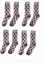 West Loop Men&#39;s Gray Poker Deck of Cards Dress Socks NWT  6-12 Shoe Size... - $10.88