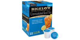 Bigelow Black Tea with Lemon Unsweetened Iced Tea 22 to 132 K cups Pick Any Size - $25.88+