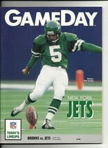 1991 NFL Gameday Program Jets @ Browns October 6th - $29.65