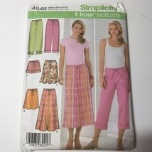 Simplicity 4548 Size 6-12 Misses&#39; Skirt in 3 Lengths Pants in 2 Lengths Shorts - £10.26 GBP