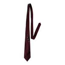 Surrey Sophisticates Maroon Geometric Peacock Feather Tie – 51” Silk Blend - $16.20