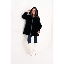 Vinci The Portofino Black Reversible Shearling Women Jacket image 14
