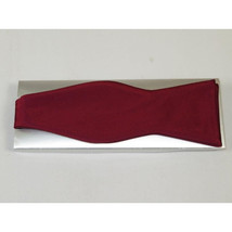 Men's Self Bow Tie By Hand J.Valintin Collection Solid Satin #92547 Wine image 2