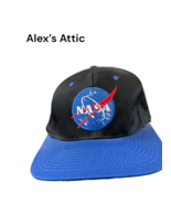 NASA Baseball Hat Kennedy Space Center Black Blue Embroidered Adjustable... - $280.60 MXN