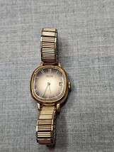 Vintage Seiko Women&#39;s Watch, Gold Tone/Expandable Band 2415-7008 Date - £53.02 GBP