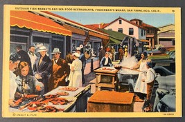 1930&#39;s Postcard - Fisherman&#39;s Warf  - £2.93 GBP