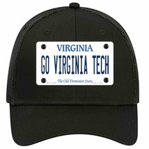 Go Virginia Tech Novelty Black Mesh License Plate Hat - £23.24 GBP